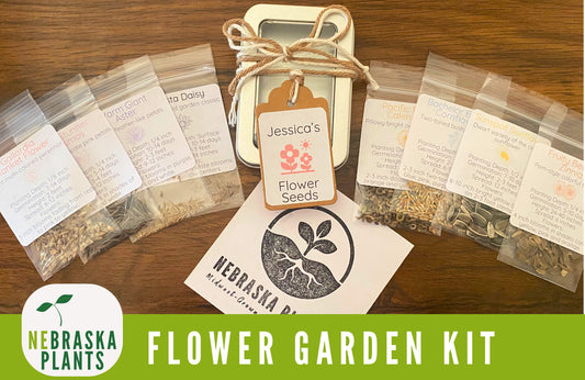 Flower Seed Garden Gift - Flower Seed Gift Collection of 8 Flower Varieties - Nebraska Seeds