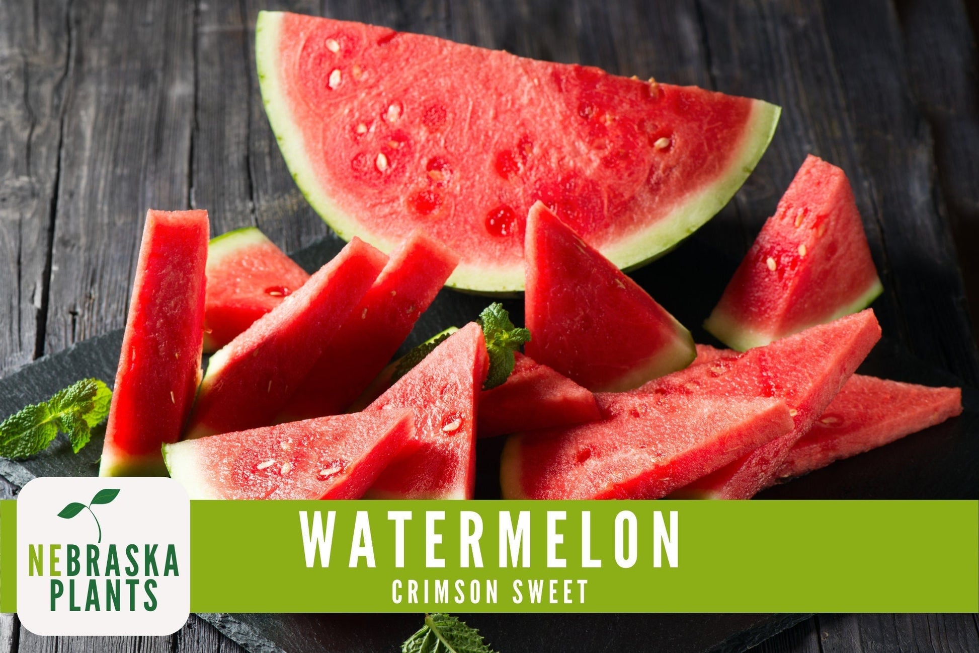 Watermelon Seeds - Crimson Sweet Heirloom Watermelon Seeds - Nebraska Seeds