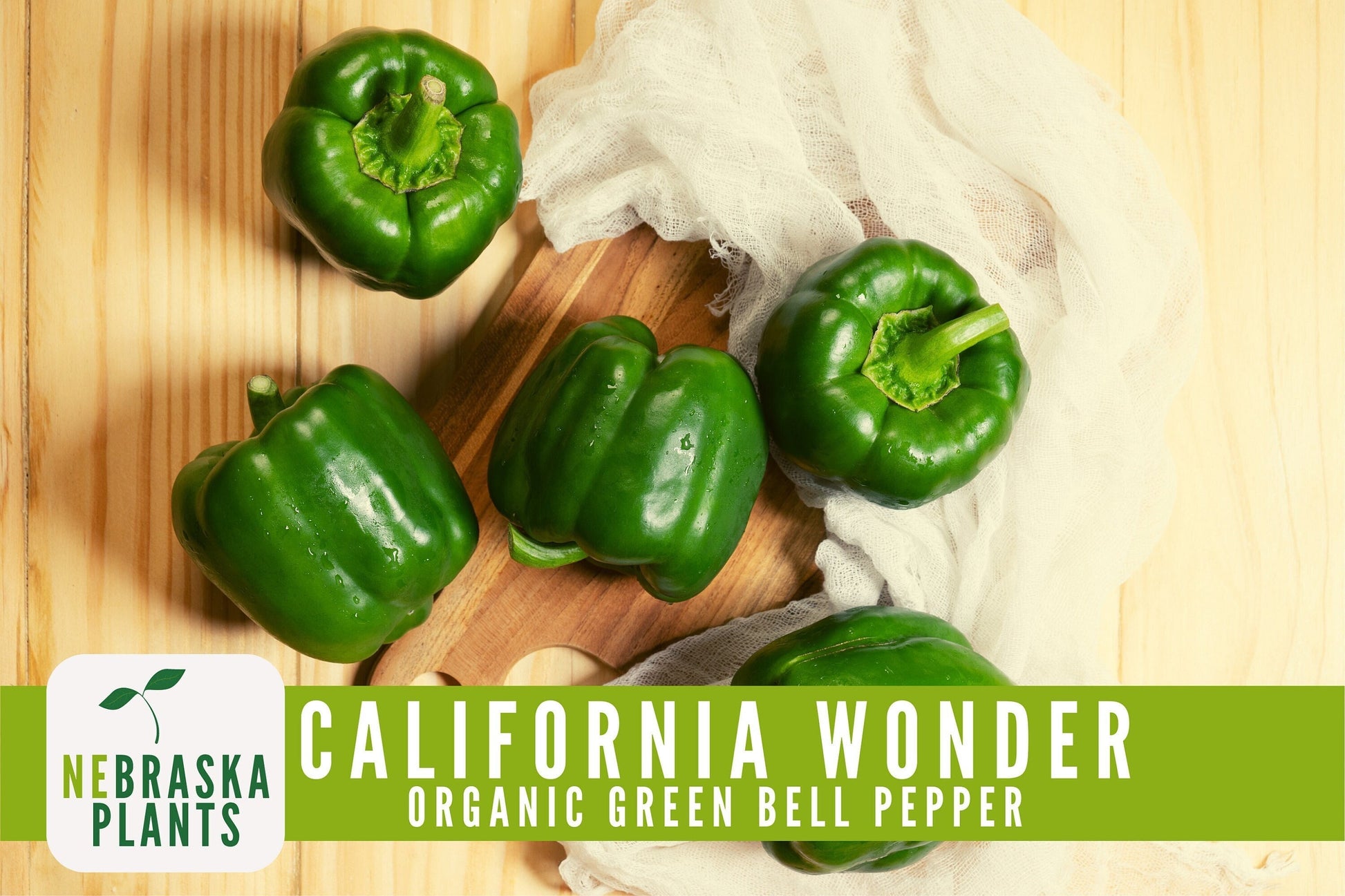 Organic California Wonder Bell Pepper Seeds - Nebraska Seeds