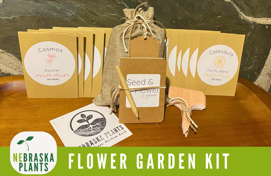 Flower Seed Garden Gift - Collection of 12 Flower Seed Varieties - Nebraska Seeds