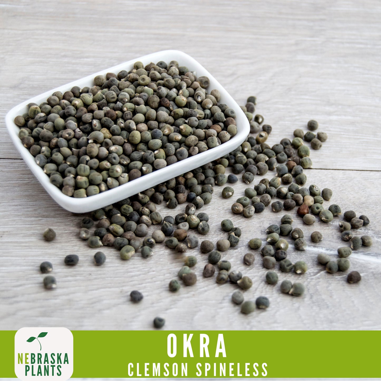 Clemson Spineless Okra Seed - Nebraska Seeds