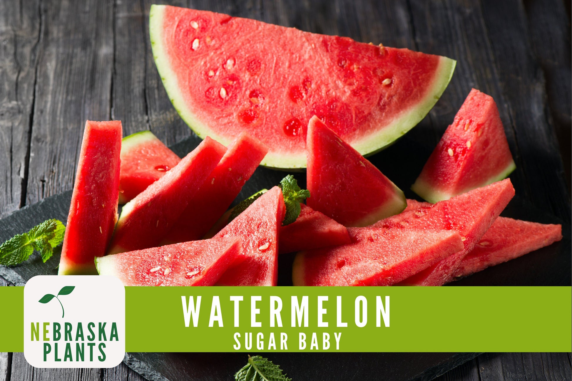 Sugar Baby Watermelon Seeds - Heirloom Watermelon Seeds - Nebraska Seeds