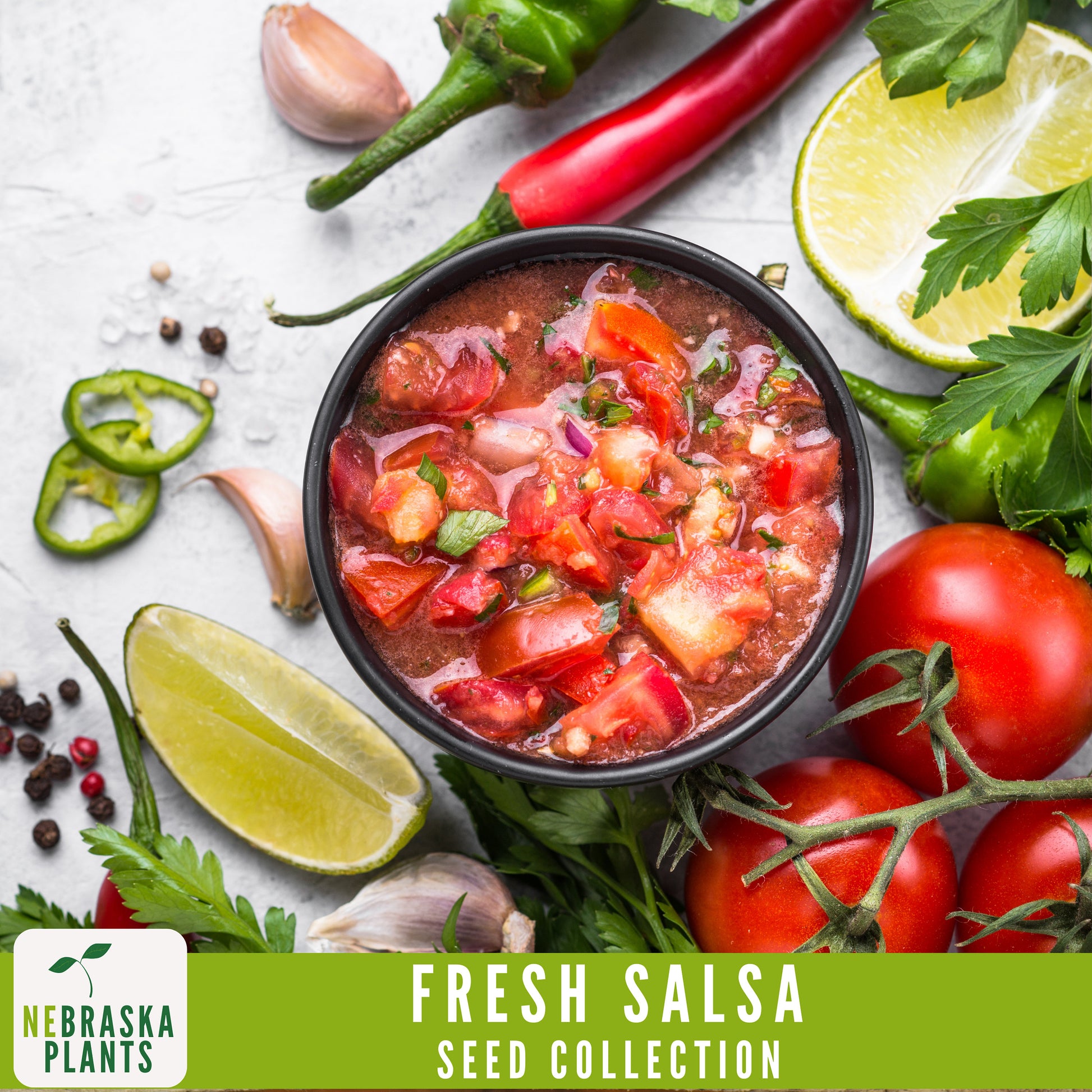 Garden Salsa Seed Collection - Heirloom Seeds for Making Salsa - Nebraska Seeds