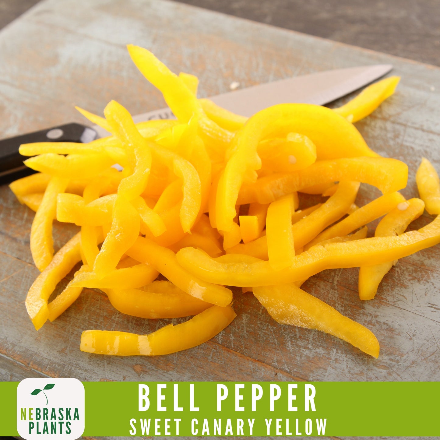 Sweet Canary Yellow Bell Pepper Seeds - Grow Your Own Delicious Heirloom Peppers - Nebraska Seeds