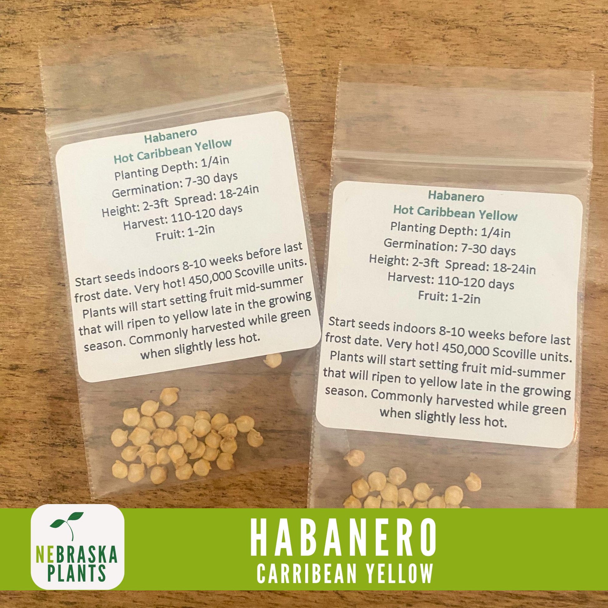 Caribbean Yellow Habanero Seeds - Nebraska Seeds